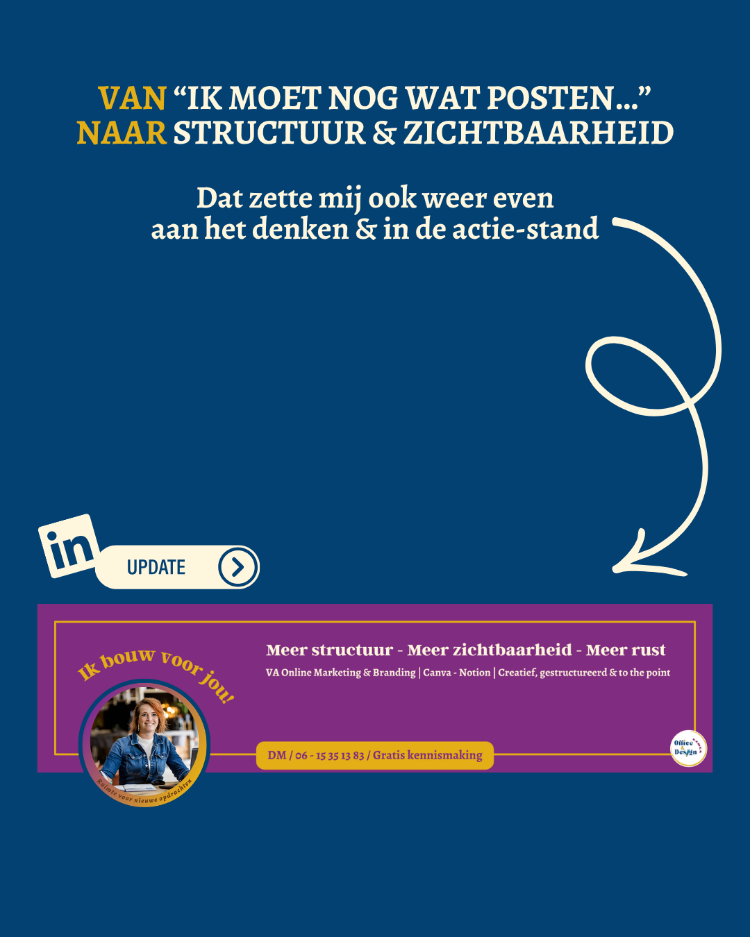 Herkenbaar: “ik moet nog wat posten”? Ontdek hoe je met structuur en een contentplan zorgt voor rust, overzicht en consistente online zichtbaarheid.