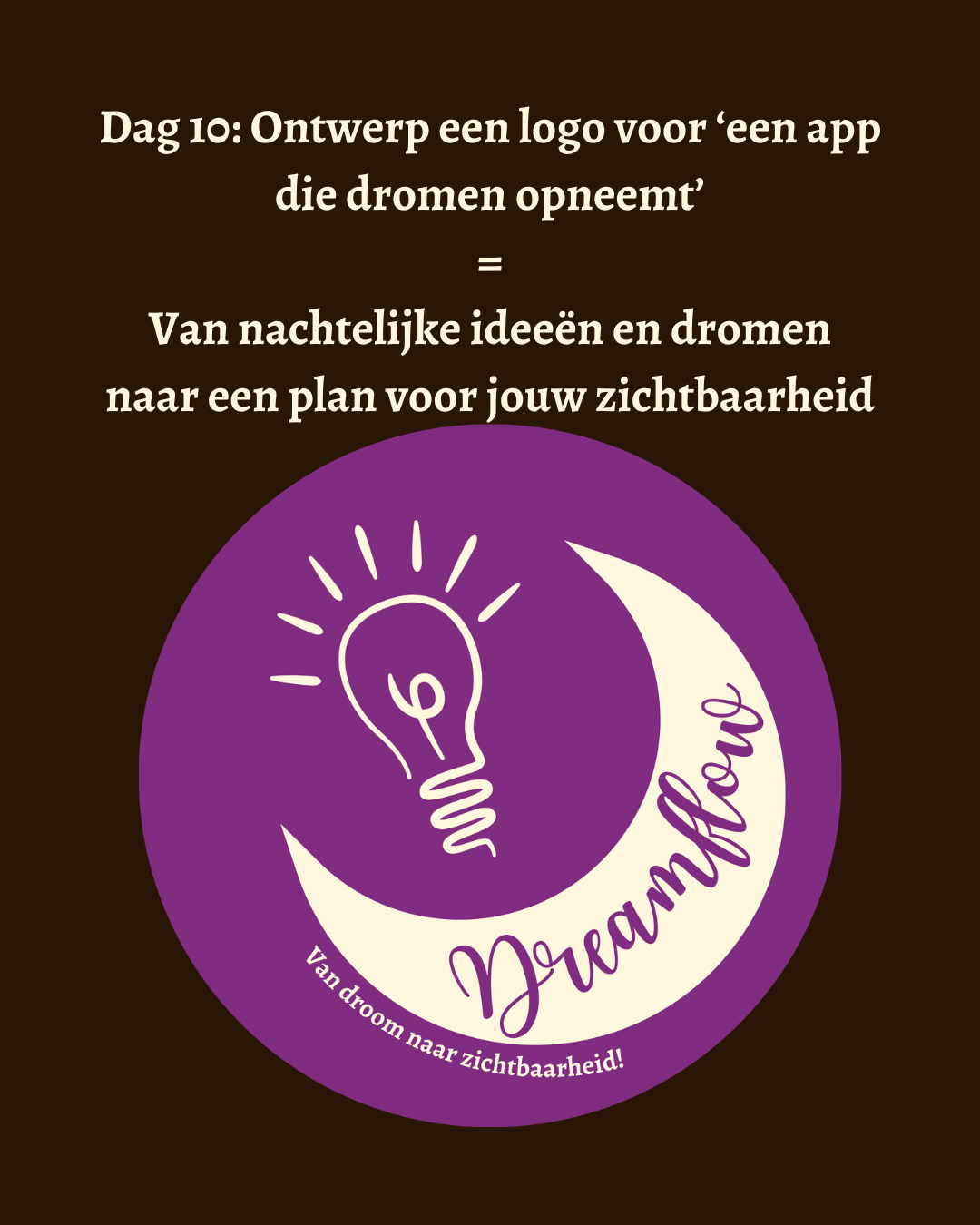 Van idee naar zichtbaar: zo ontstond mijn Dreamflow logo